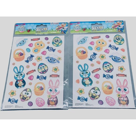 Easter stickers Scentos scented stickers set of 2 glitter season 1 #31 READ new - Picture 1 of 9